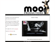 Tablet Screenshot of moo-productions.com